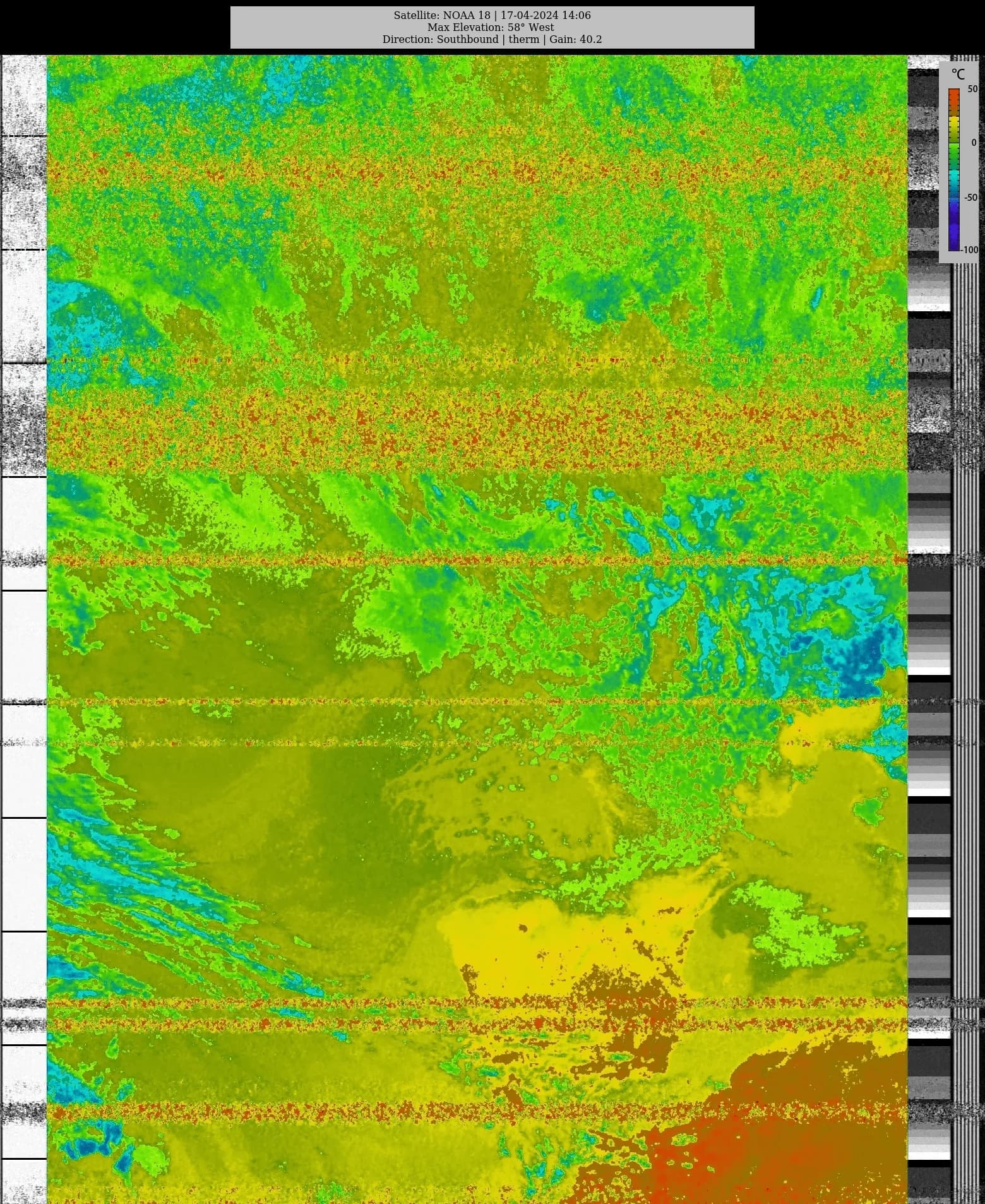 Image thermique NOAA